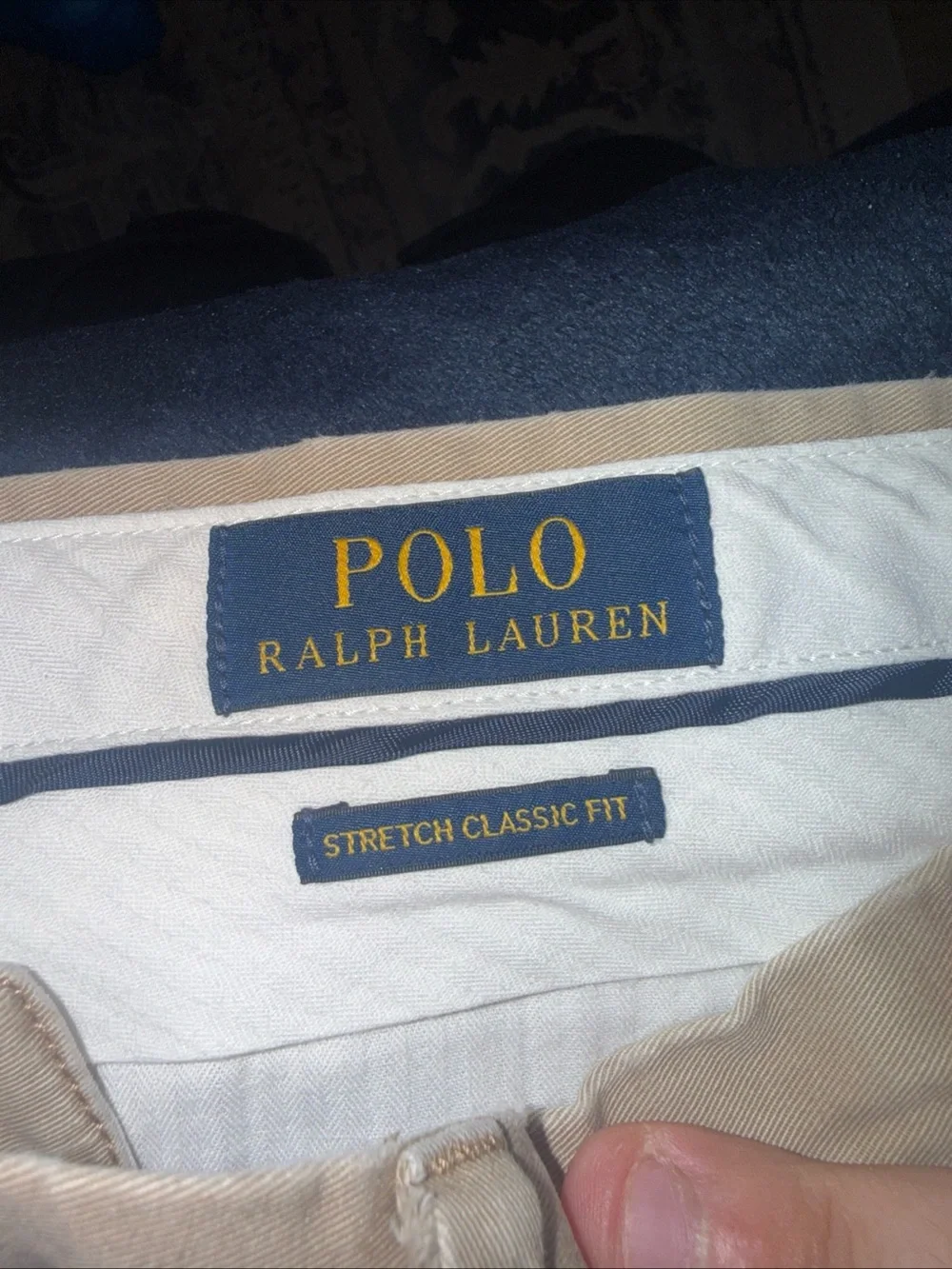 polo ralph lauren khaki pants stretch classic fit 34/34 Chino Pants